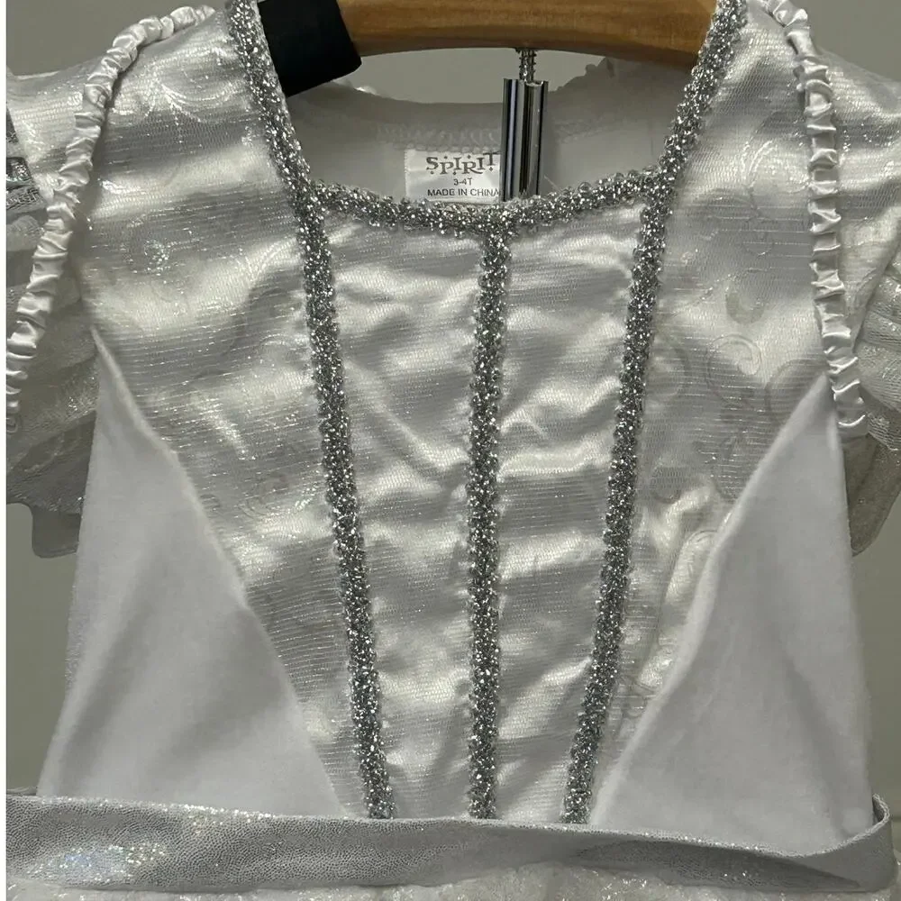 Spirit Halloween  Angel/Fairy Costume dress fluffy tulle skirt 3-4T